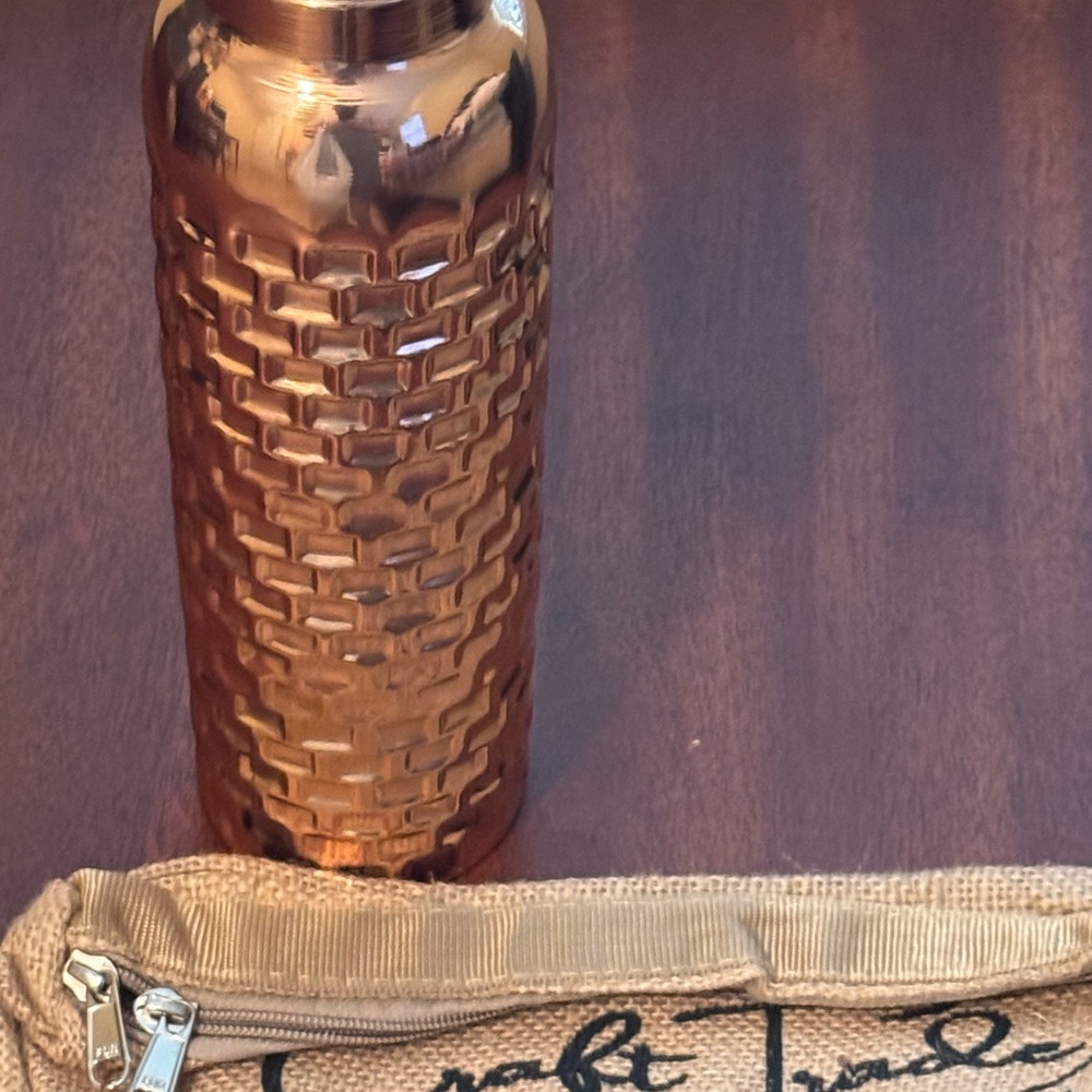 Textured Copper Water Bottle